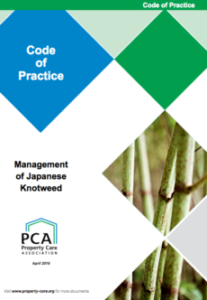 PCA code of practice, Management of Japanese Knotweed